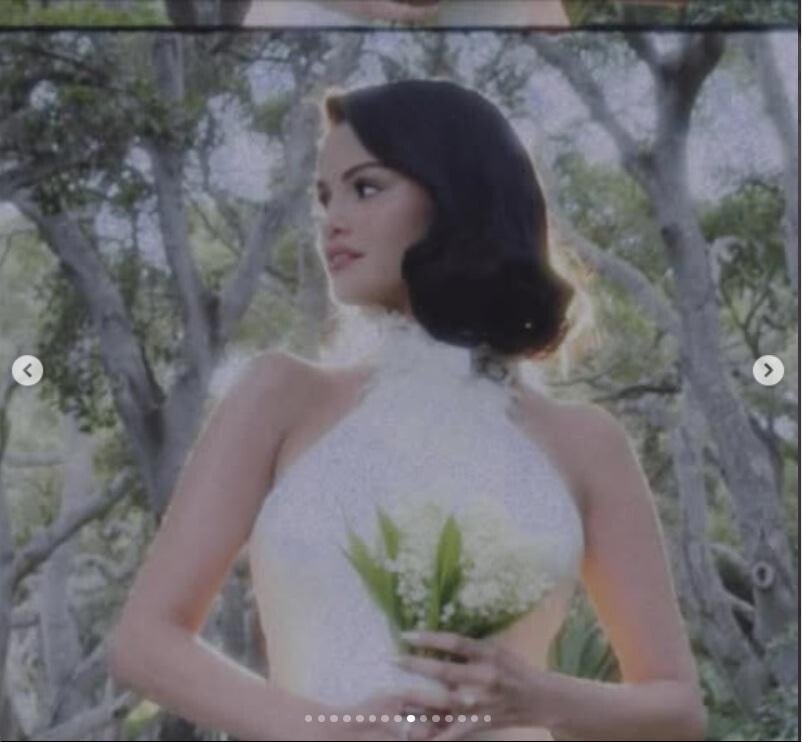 Selena昨日在IG分享婚禮盛況。